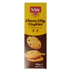 Schar Choco chip cookies glutenvrij 100.00 Gram