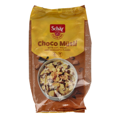 Schar Choco muesli glutenvrij 375.00 Gram