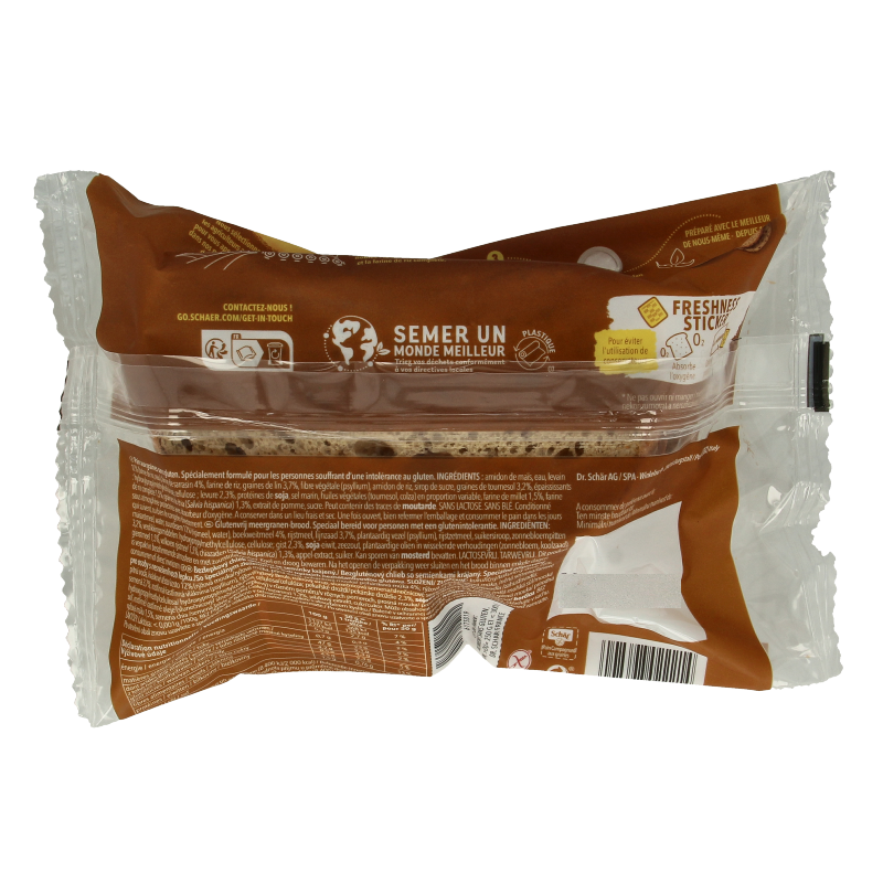 Schar Pain campagnard meergranenbrood glutenvrij 250 Gram