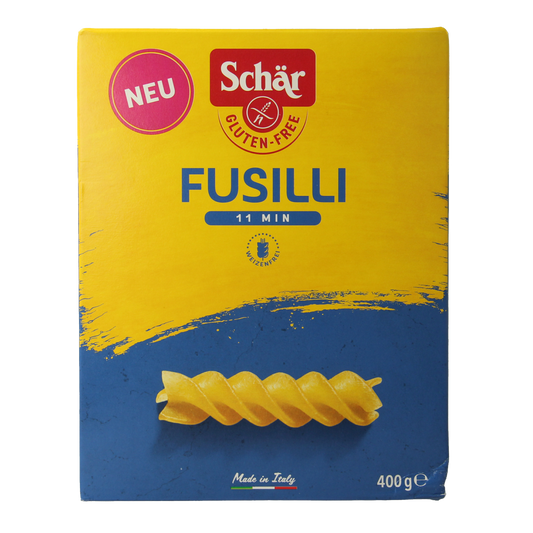 Schar Pasta fusilli glutenvrij 400.00 Gram