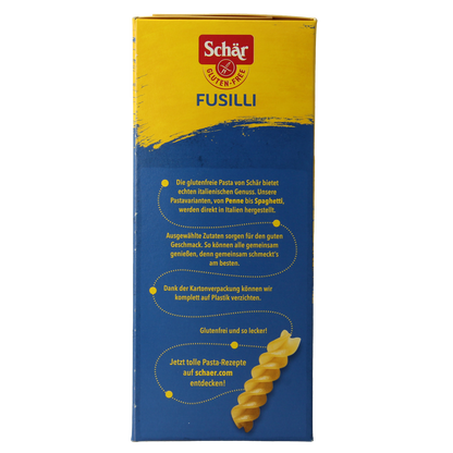Schar Pasta fusilli glutenvrij 400.00 Gram