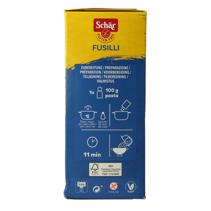 Schar Pasta fusilli glutenvrij 400.00 Gram