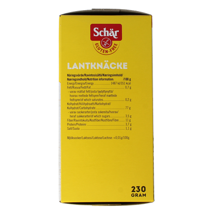 Schar Knackerbrod dun vezelrijk glutenvrij 230.00 Gram
