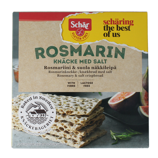 Schar Knackebrod rozemarijn zout glutenvrij 230.00 Gram