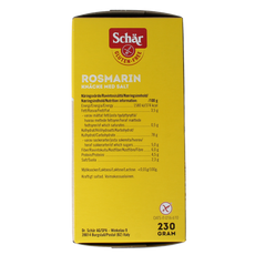 Schar Knackebrod rozemarijn zout glutenvrij 230.00 Gram