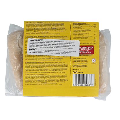 Schar Hotdog broodjes glutenvrij 240.00 Gram