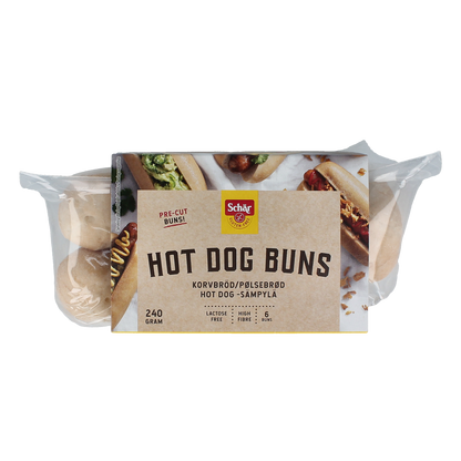 Schar Hotdog broodjes glutenvrij 240.00 Gram