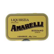 Amarelli Laurierdrop blikje brokken puur 40 Gram