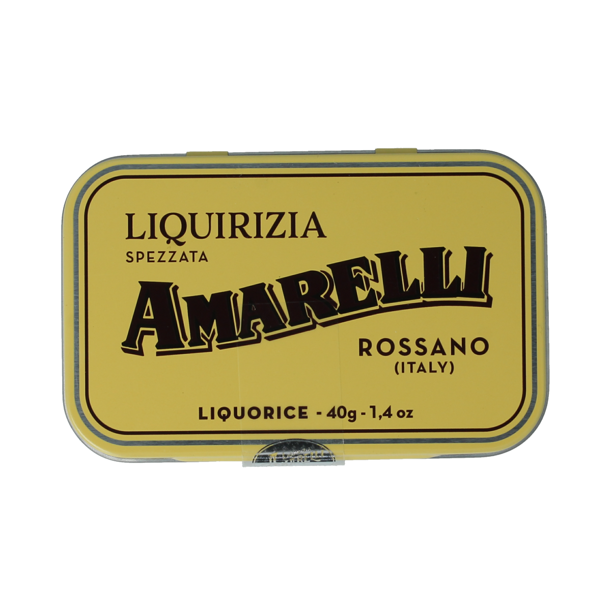 Amarelli Laurierdrop blikje brokken puur 40.00 Gram