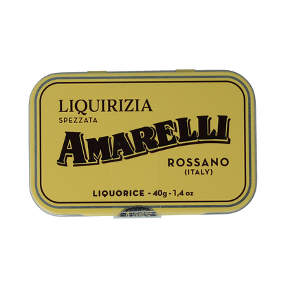Amarelli Laurierdrop blikje brokken puur 40.00 Gram
