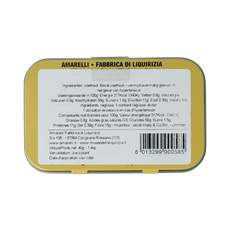 Amarelli Laurierdrop blikje brokken puur 40 Gram