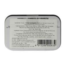 Amarelli Laurierdrop blikje pepermunt wit 50.00 Gram