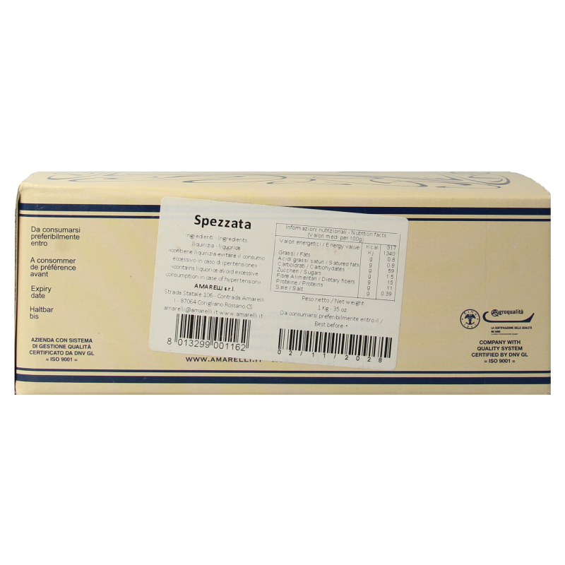 Amarelli Laurierdrop spezzata/amerelli 1 Kilogram