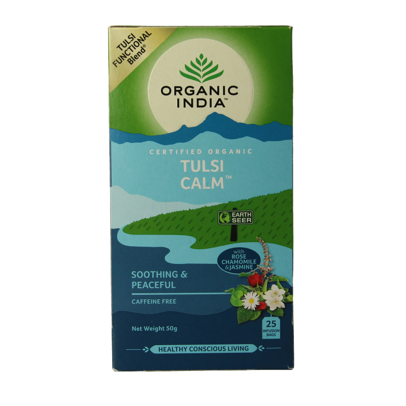 Organic India Tulsi calm tea bio 25 Stuks