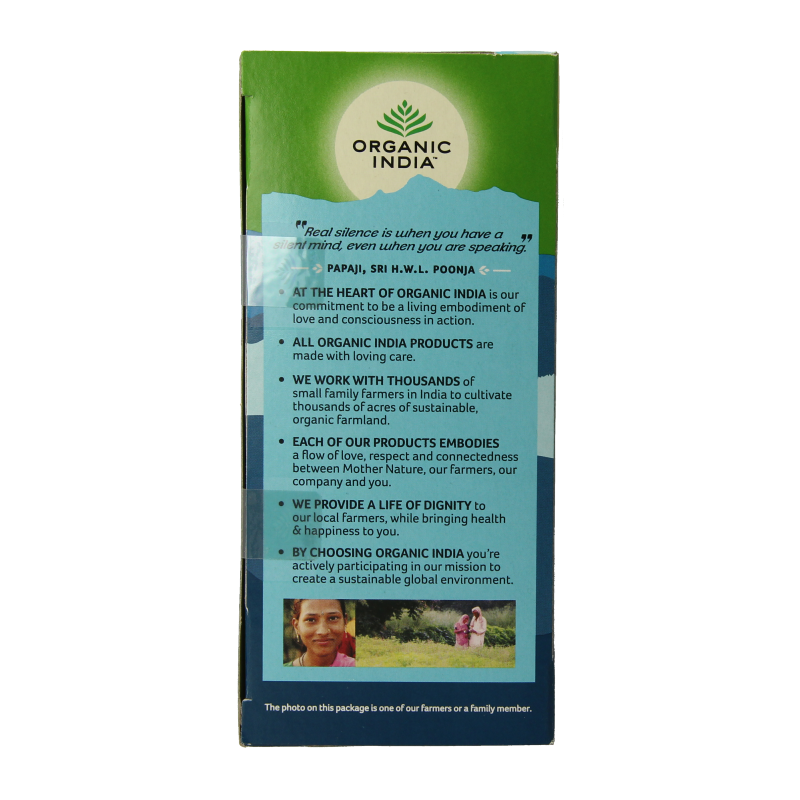 Organic India Tulsi calm tea bio 25 Stuks