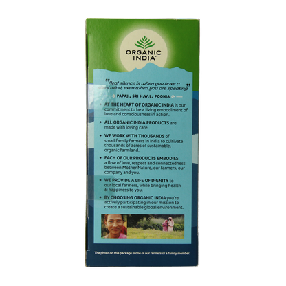 Organic India Tulsi calm tea bio 25 Stuks