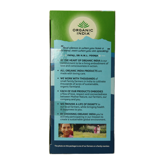 Organic India Tulsi calm tea bio 25 Stuks