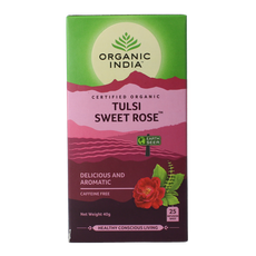 Organic India Tulsi sweet rose thee bio 25.00 Stuks