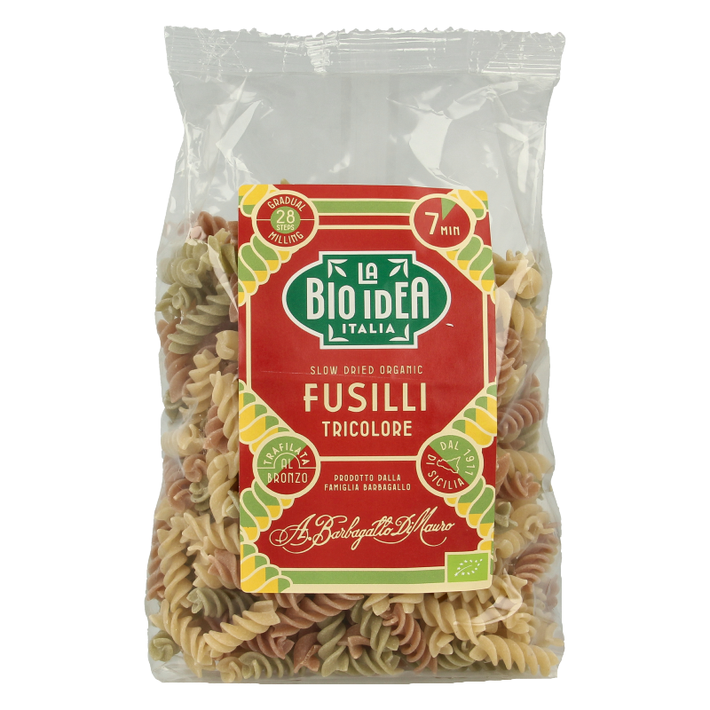 Bioidea Fusilli tricolore spirelli bio 500 Gram