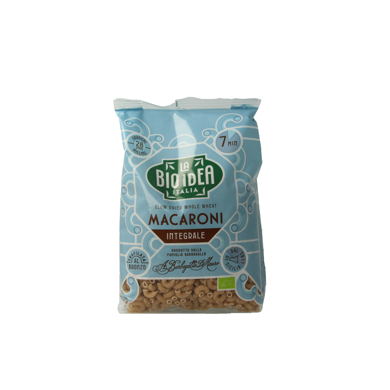 Bioidea Macaroni volkoren elleboogjes bio 500 Gram