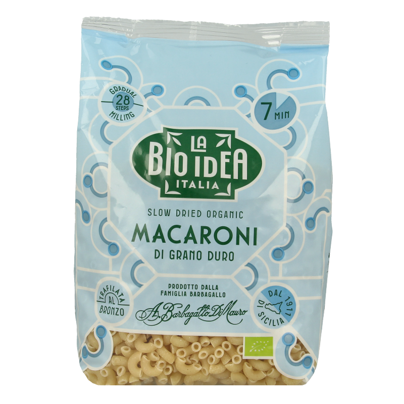 Bioidea Macaroni wit elleboogjes bio 500 Gram