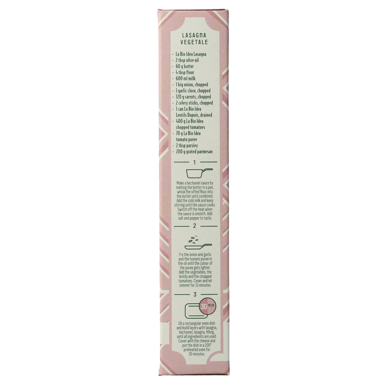 Bioidea Lasagne wit bio 250 Gram