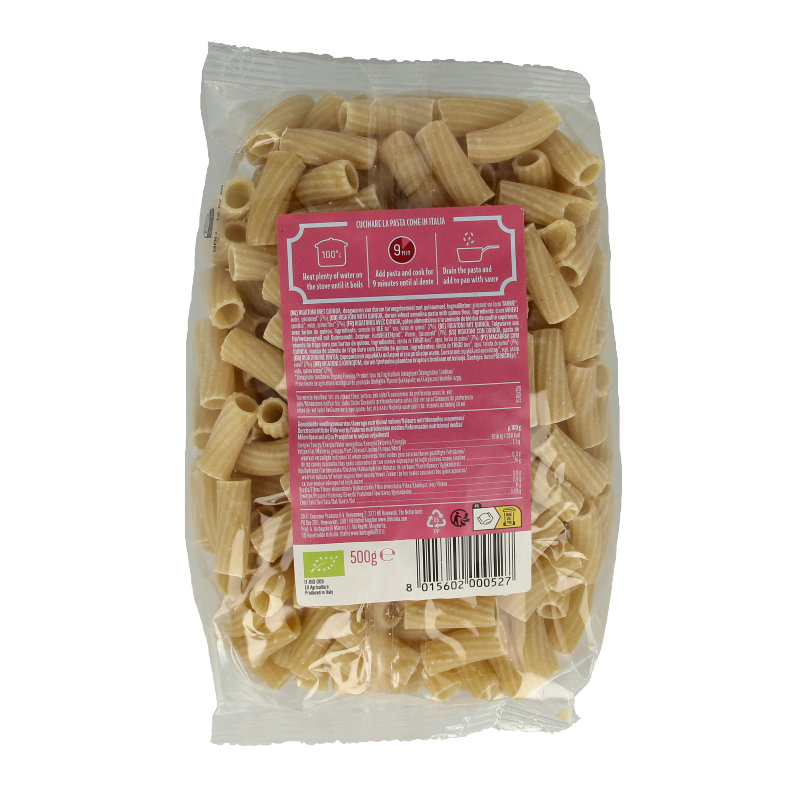 Bioidea Quinoa rigatoni pasta bio 500 Gram