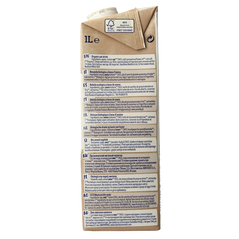 Isola Bio Haverdrank bio 1 Liter