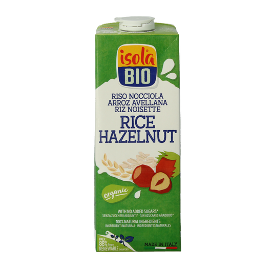 Isola Bio Rijstdrank hazelnoot bio 1 Liter