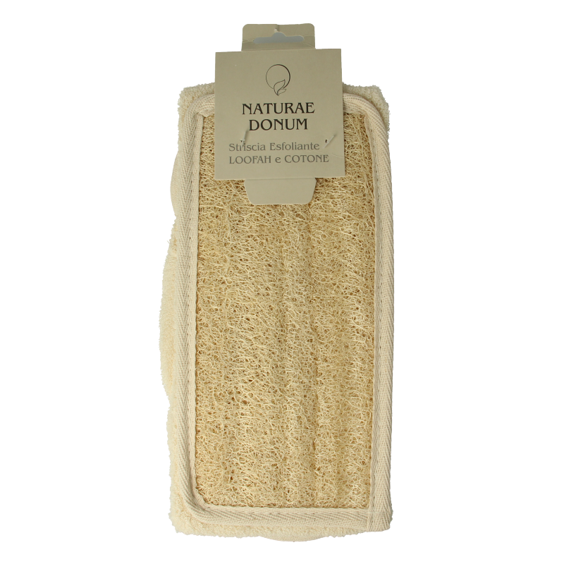 Naturae Donum Scrub band katoen & loofah 1 Stuks