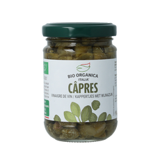 Bio Organica  Kappertjes in azijn bio 140 Gram
