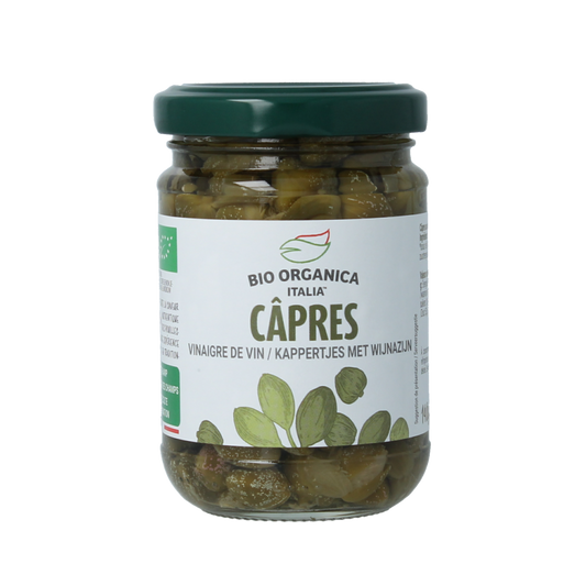 Bio Organica Italia Kappertjes in azijn bio 140 Gram