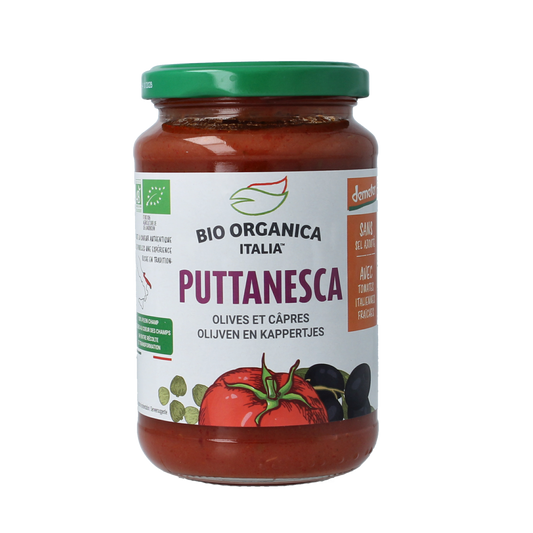 Bio Organica  Pastasaus olijf & kappertjes demeter 350.00 Gram
