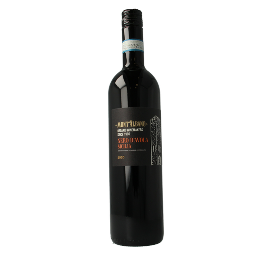 Mont Albano Nero d avola terre siciliane rood bio 750 Milliliter