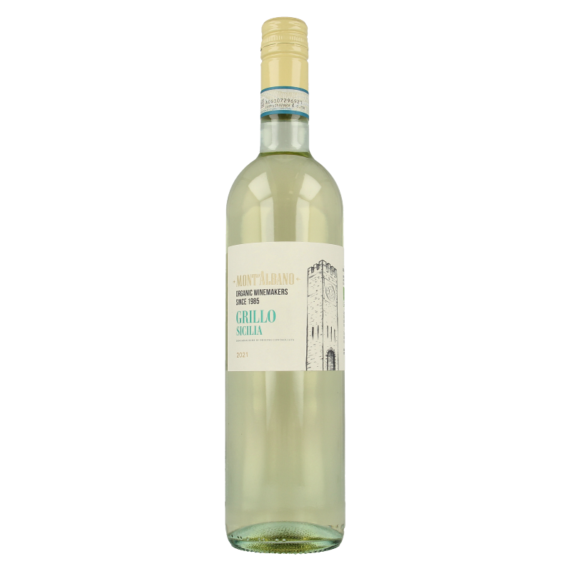 Mont Albano Grillo terre siciliane wit bio 750 Milliliter