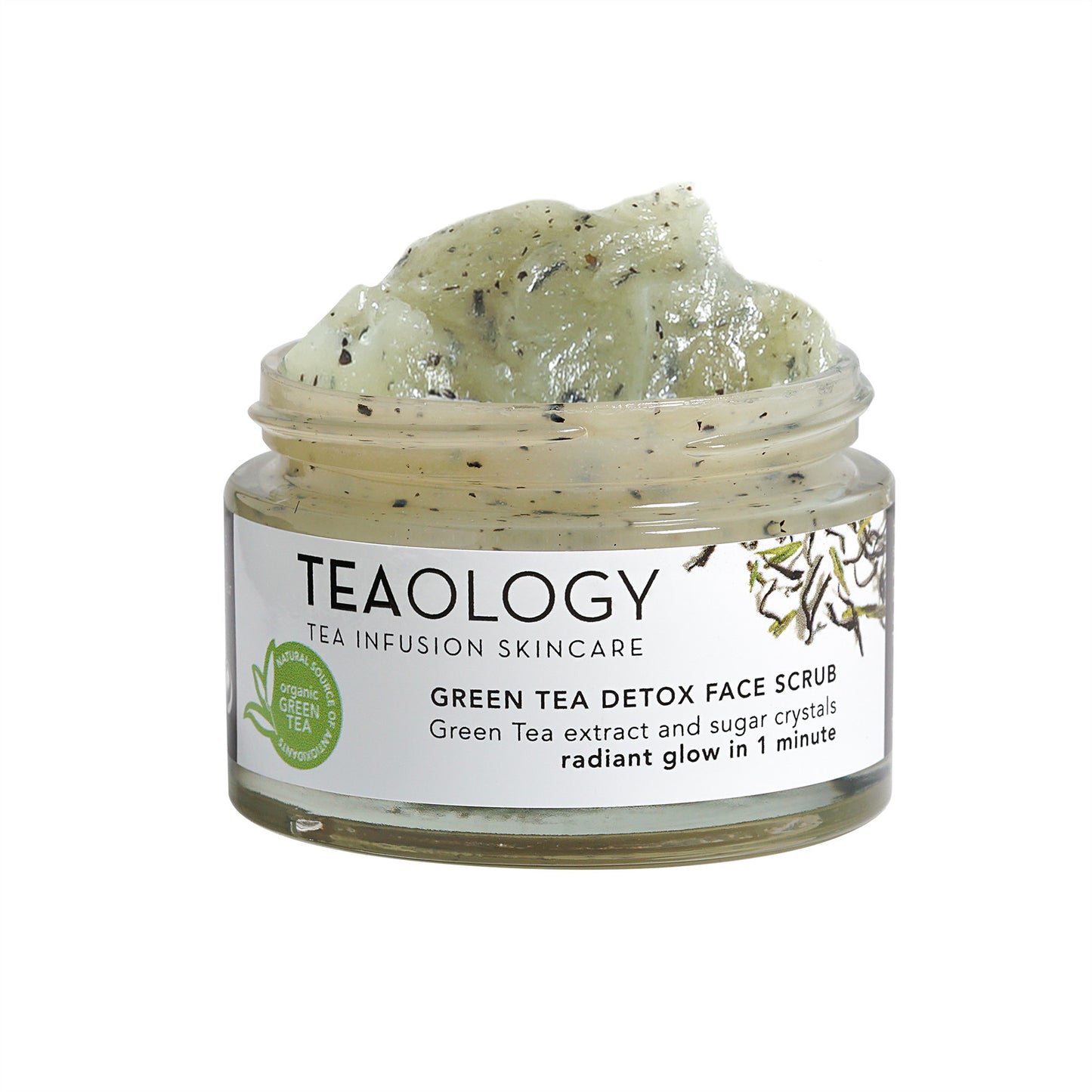 Teaology Green tea detox face scrub 50 Milliliter