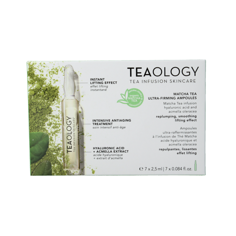 Teaology Matcha tea ultra firming ampoules 7 Stuks