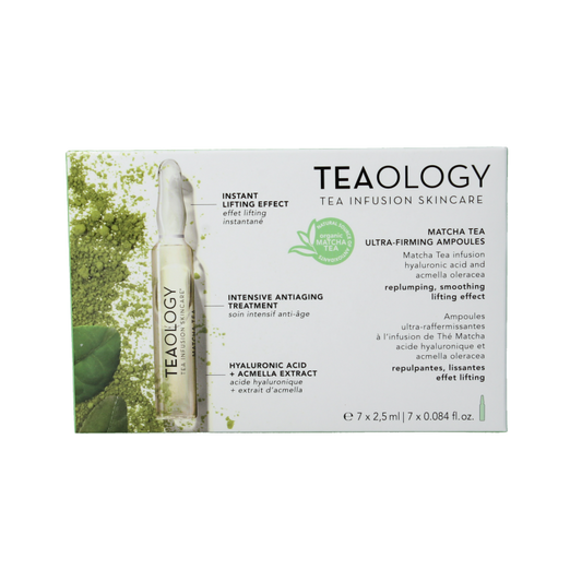 Teaology Matcha tea ultra firming ampoules 7 Stuks
