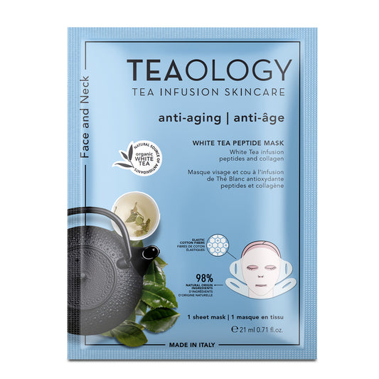Teaology White tea peptide mask 1.00 Stuks