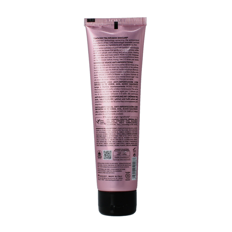 Teaology Tea glow blemish face scrub 100 Milliliter
