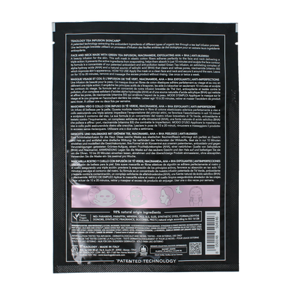 Teaology Tea glow aha mask purifying 1.00 Stuks