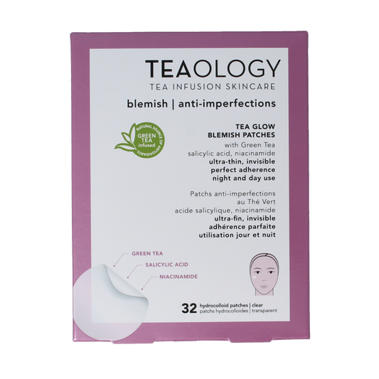 Teaology Tea glow blemish patches 32 Stuks