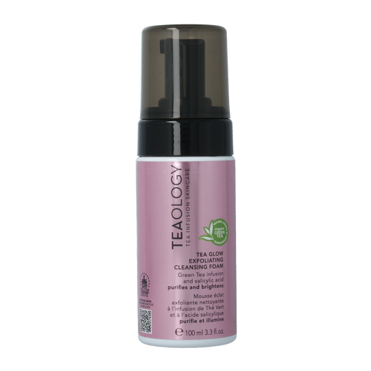 Teaology Tea glow exfoliating cleansing foam 100 Milliliter