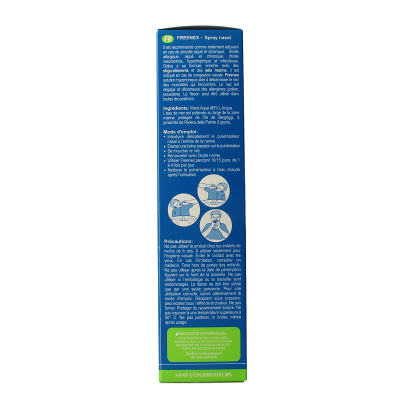Freenex Seawater hypertonic nasal spray 150 Milliliter