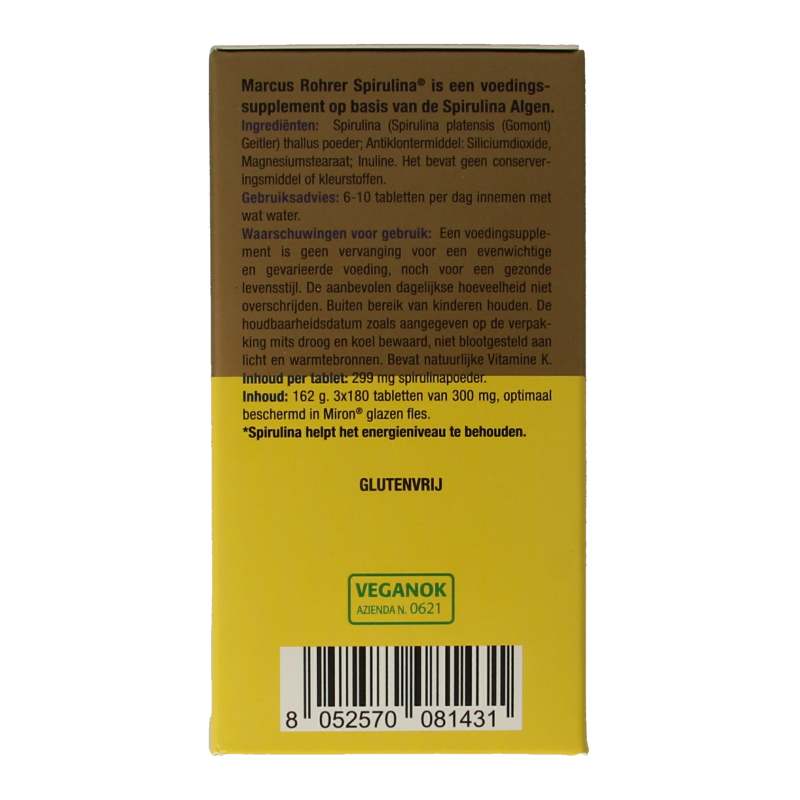 Marcus Rohrer Spirulina navul 540 Tabletten