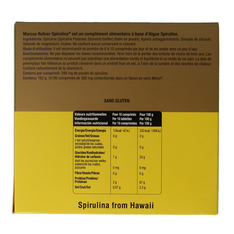 Marcus Rohrer Spirulina navul 540 Tabletten