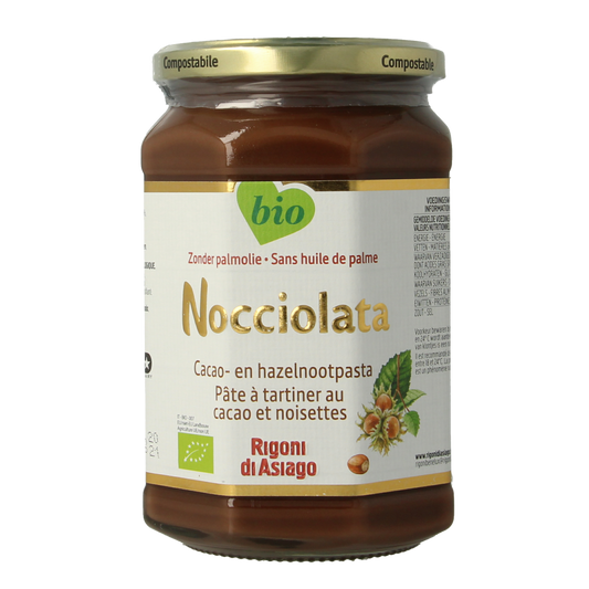 Nocciolata Chocolade hazelnootpasta bio 650.00 Gram