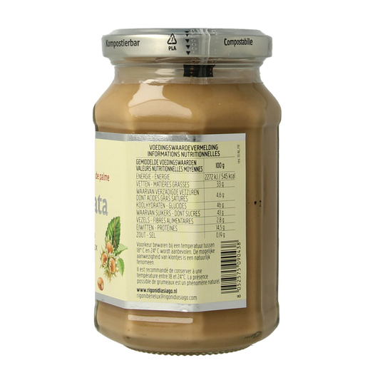 Nocciolata Witte hazelnootpasta bio 250.00 Gram