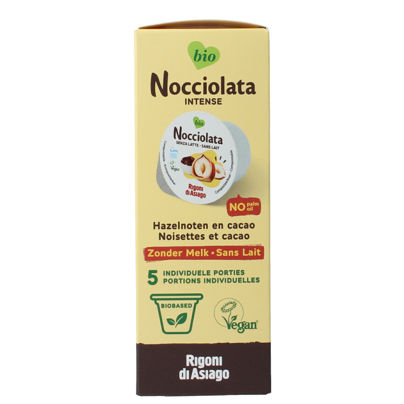 Nocciolata Intense vegan cups 5 x 20gram bio 100 Gram