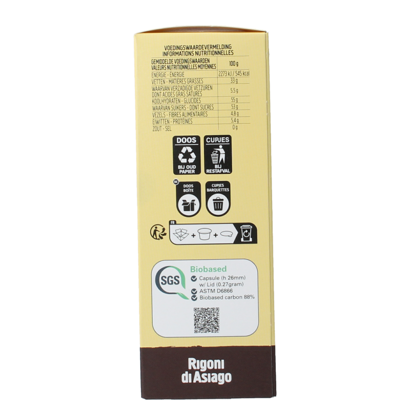 Nocciolata Intense vegan cups 5 x 20gram bio 100 Gram